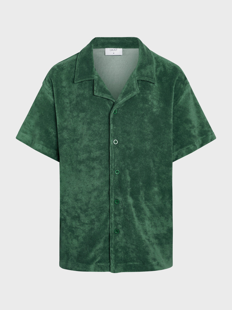 GRUNT GRAugust Terry SS Shirt Shirts Bottle Green