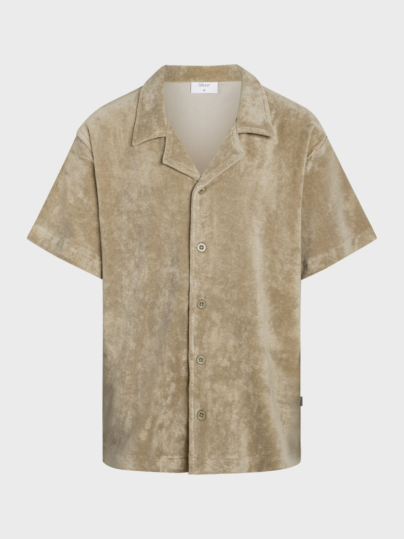 GRUNT GRAugust Terry SS Shirt Shirts Ecru