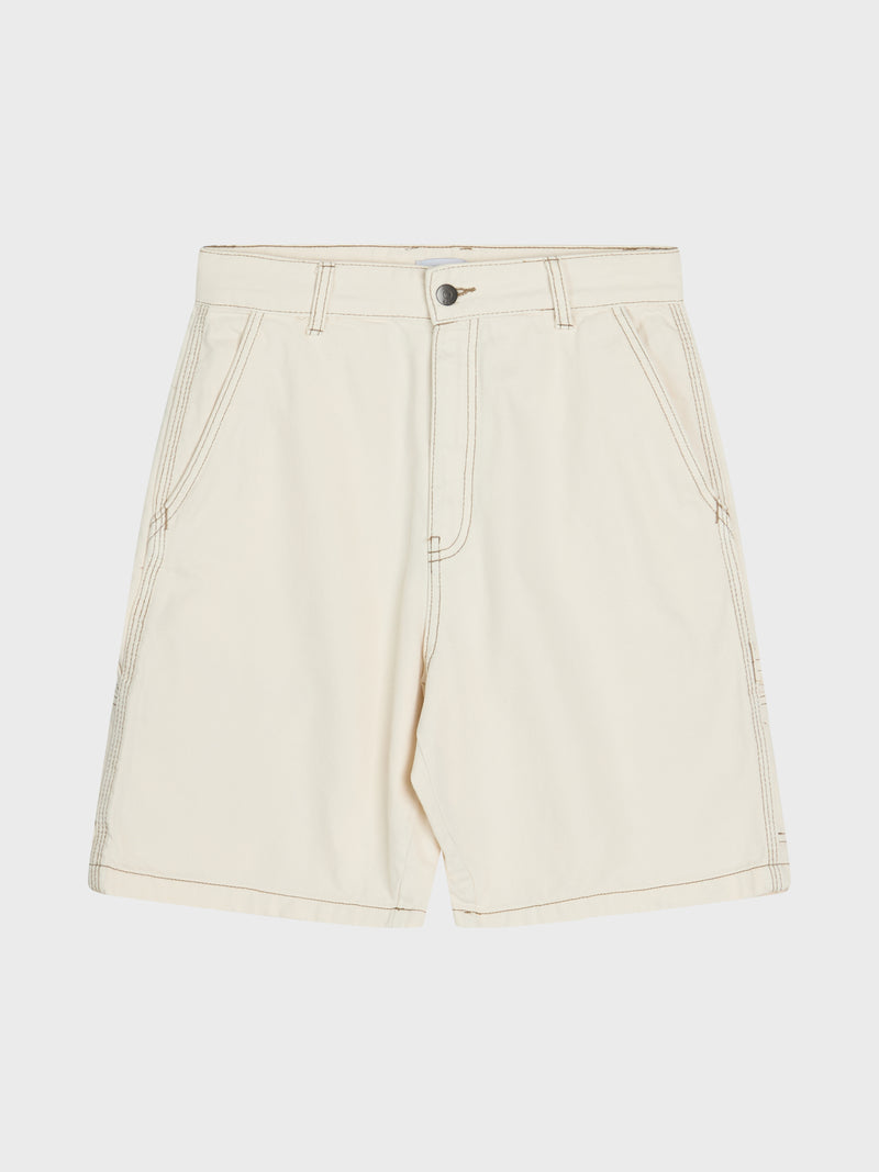 GRUNT Enzo Raw White Shorts Jeans Raw White