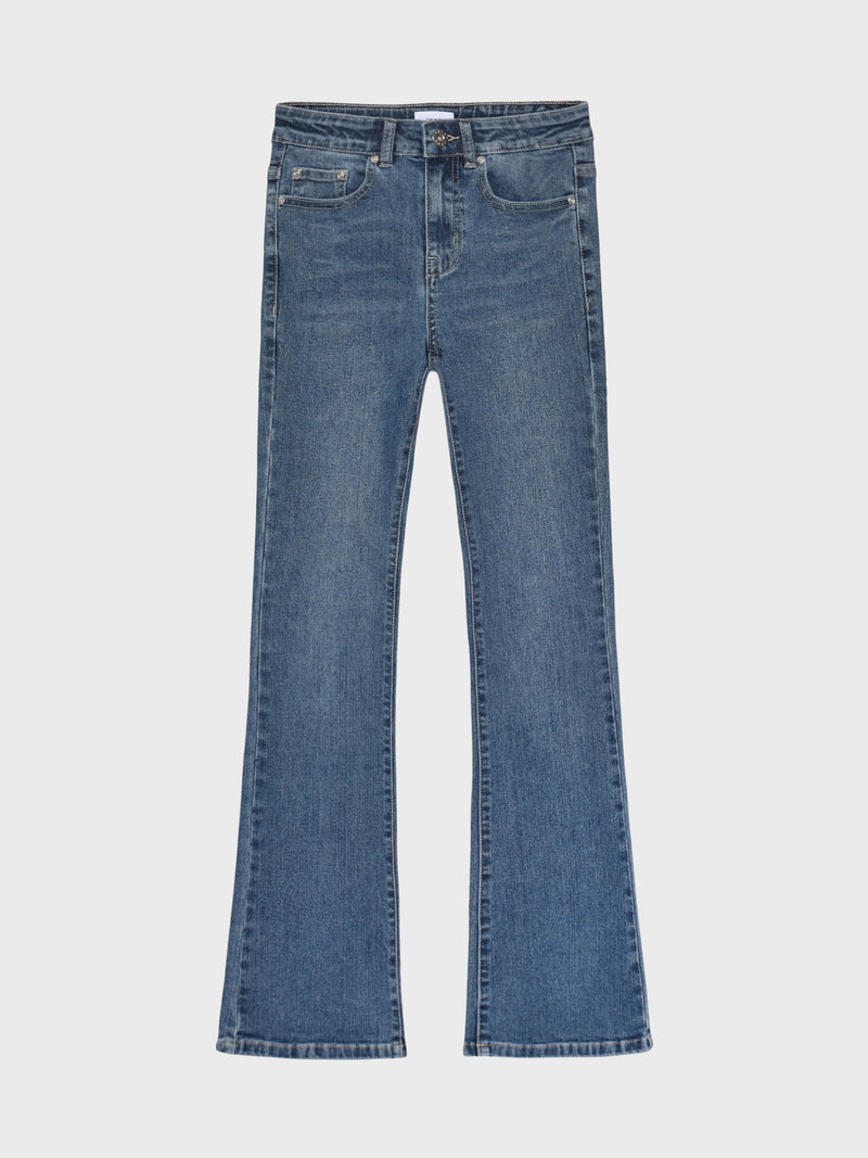 GRUNT GRAlabama Stitch Low Flare Blue Jeans Blue