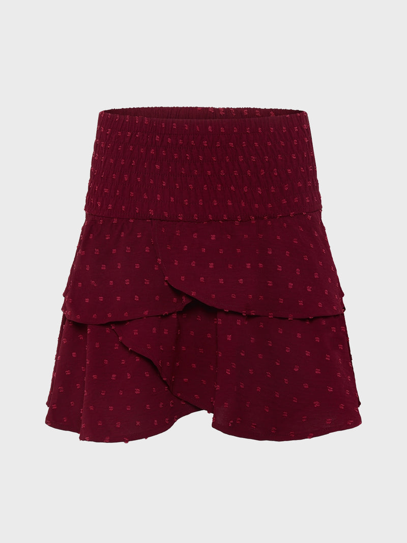 GRUNT GRAnti Dot Skirt Skirts Mørk rød
