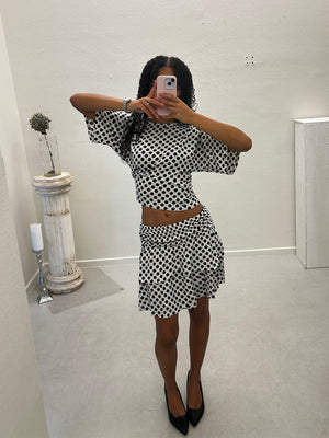 GRUNT GRAnti Dot Skirt Skirts White