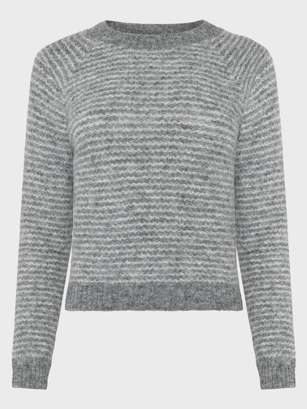 GRCienne LS Crew Knit - Dark Grey – GRUNT