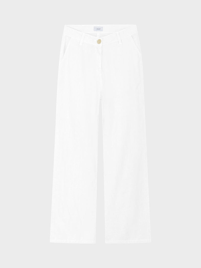 GRUNT GRDudai Linen pants Pants White