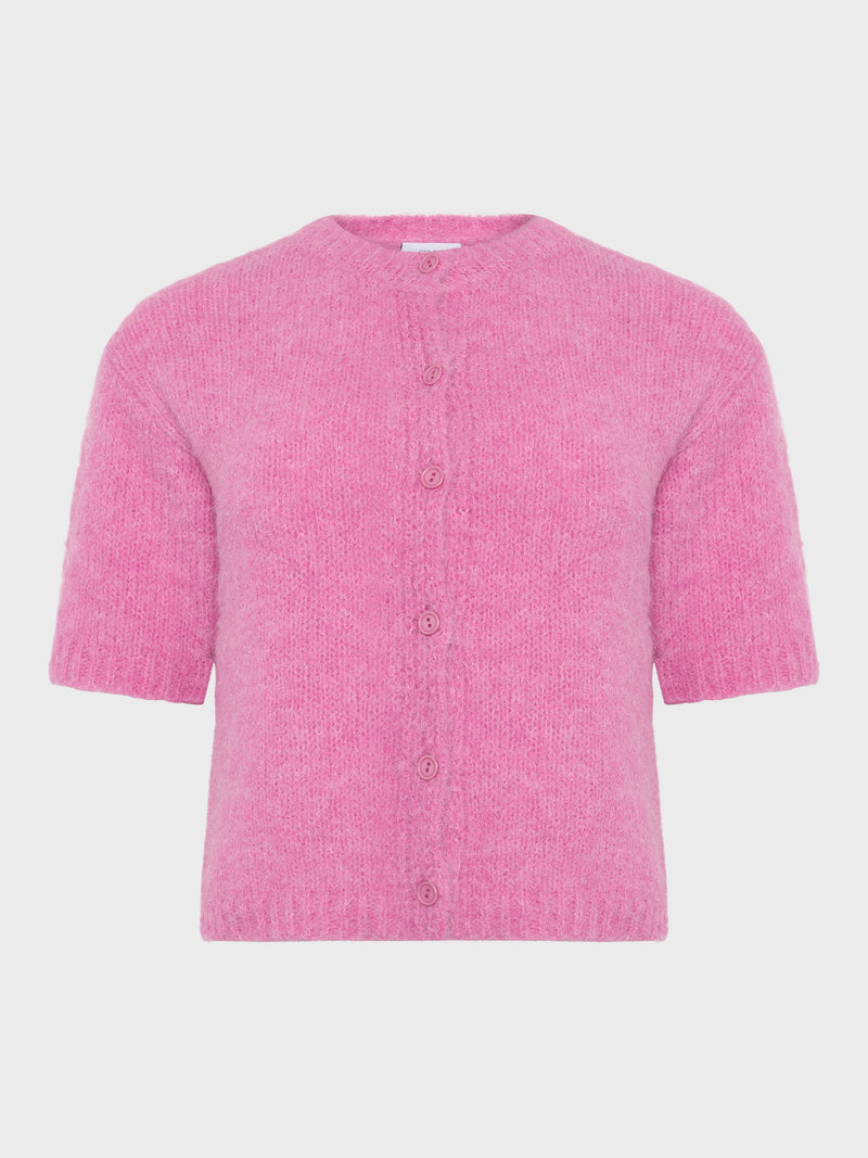 GRUNT GREvissa SS Knit Cardigan Knits Rose