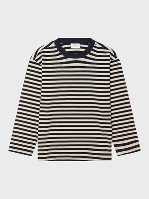 GRUNT GRFiona LS Stripe Tee T-Shirts Navy