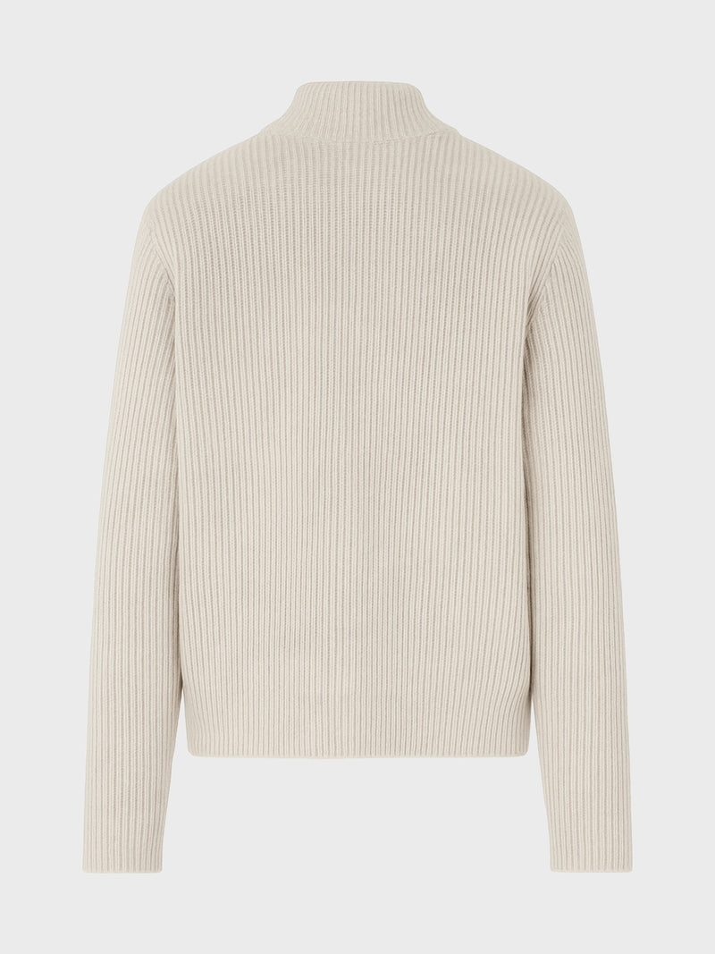 GRUNT GRGotfred LS Zip Brush Knit Knits Sand