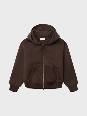 GRUNT GRHebona Scuba Zip Cardigan Jackets Brown