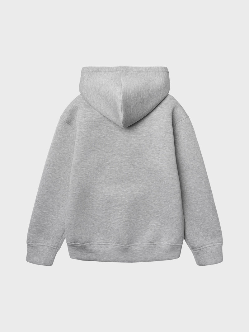 GRUNT GRHohen Scuba Zip Hood Sweats Grey Melange