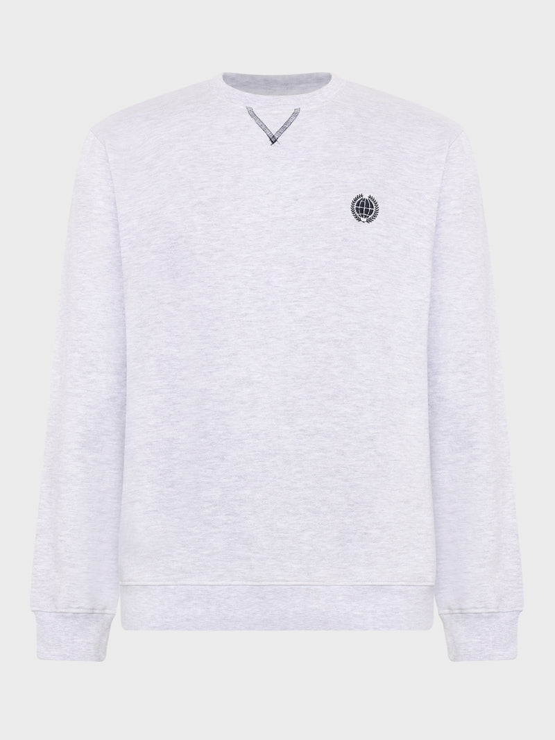 GRUNT GRImper Crew Sweat Sweats Snow Melange