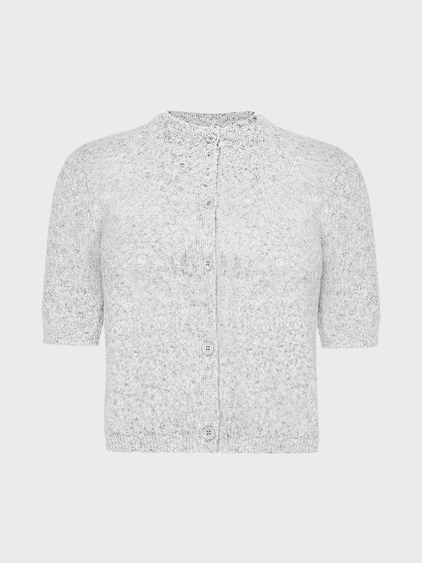 GRUNT GRIsa SS Knit Cardigan Knits Grey