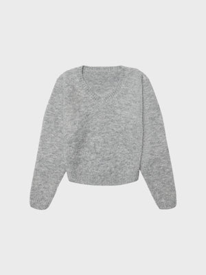 GRUNT GRJane Loop Knit Knits Light Grey Melange