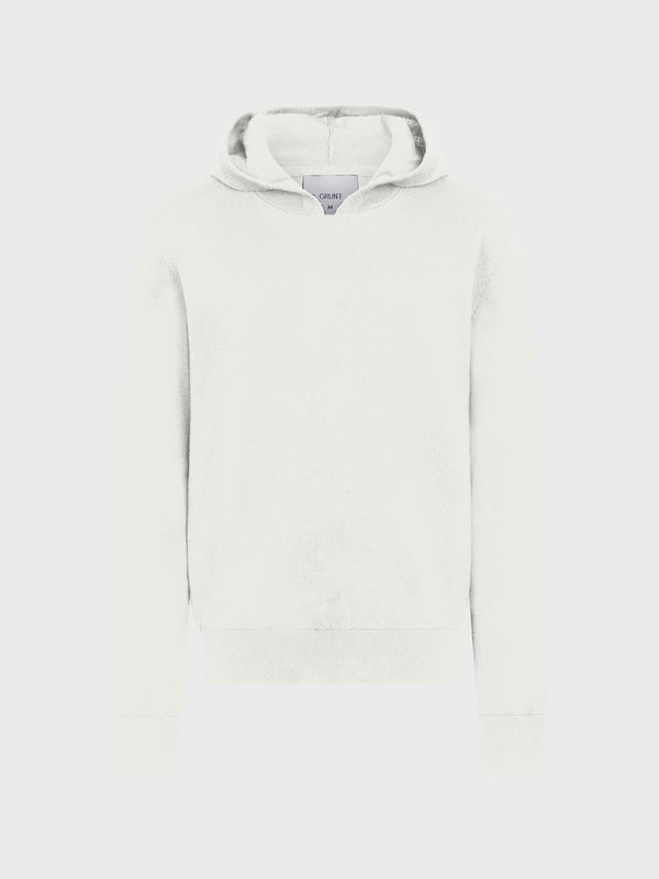 GRUNT GRJon Hood Knit Knits Off White