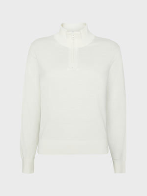 GRUNT GRLudvig Half Zip Knit Knits Off White