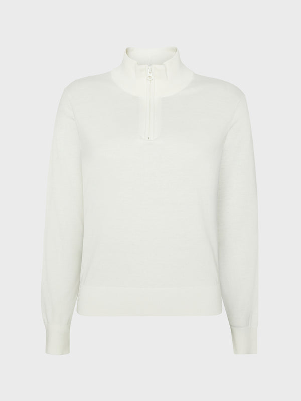 GRUNT GRLudvig Half Zip Knit Knits Off White