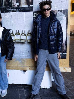 GRUNT GROdin Shine Jacket Outerwear Navy Shine