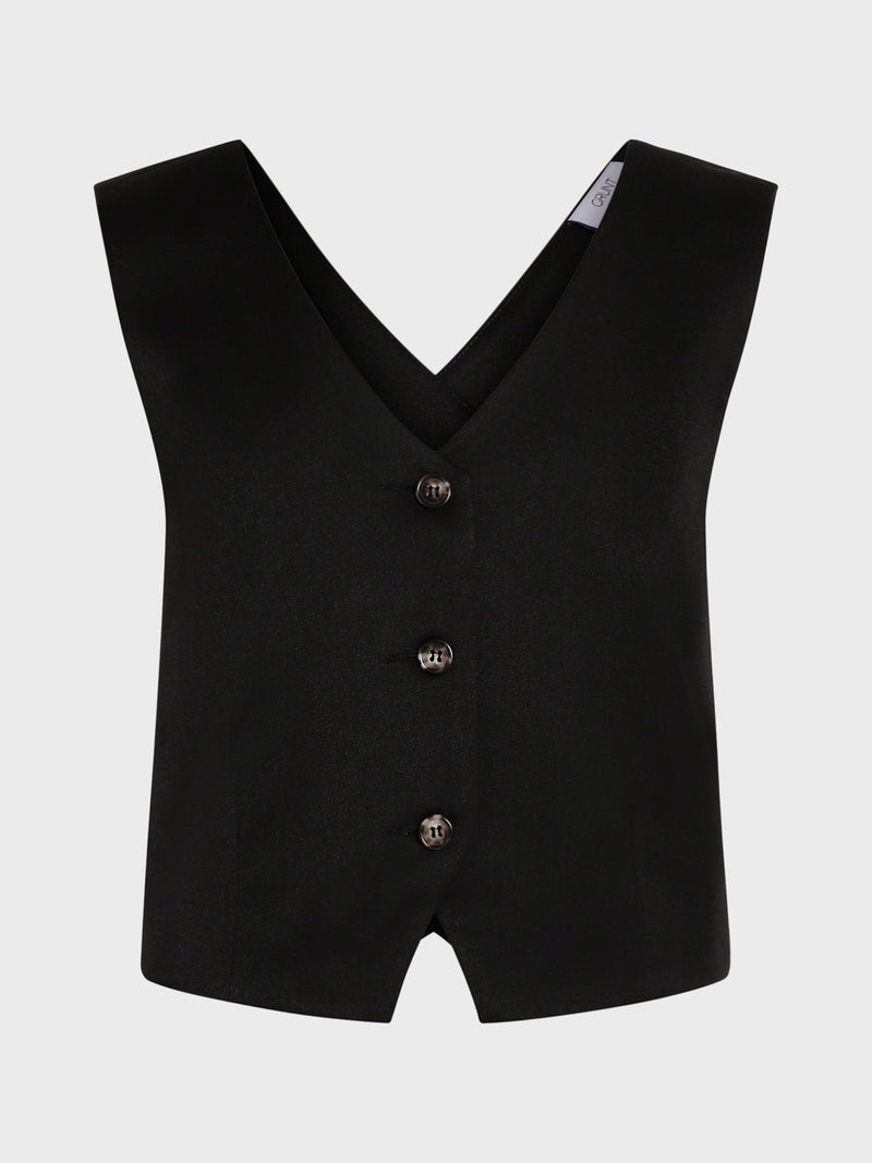 GRUNT GROial Waistcoat Vest Black