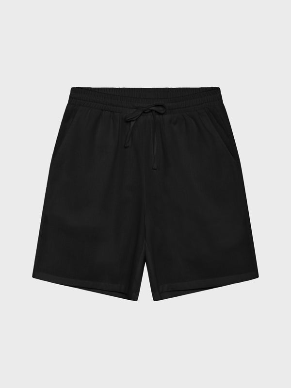 GRUNT GROle Linen shorts Shorts Black