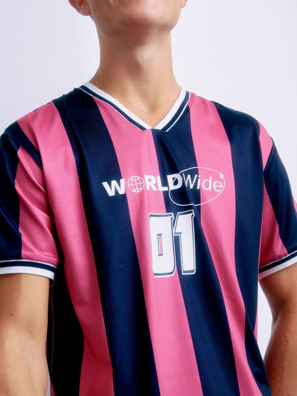 GRUNT GRPilo SS Tee T-Shirts Navy-Pink