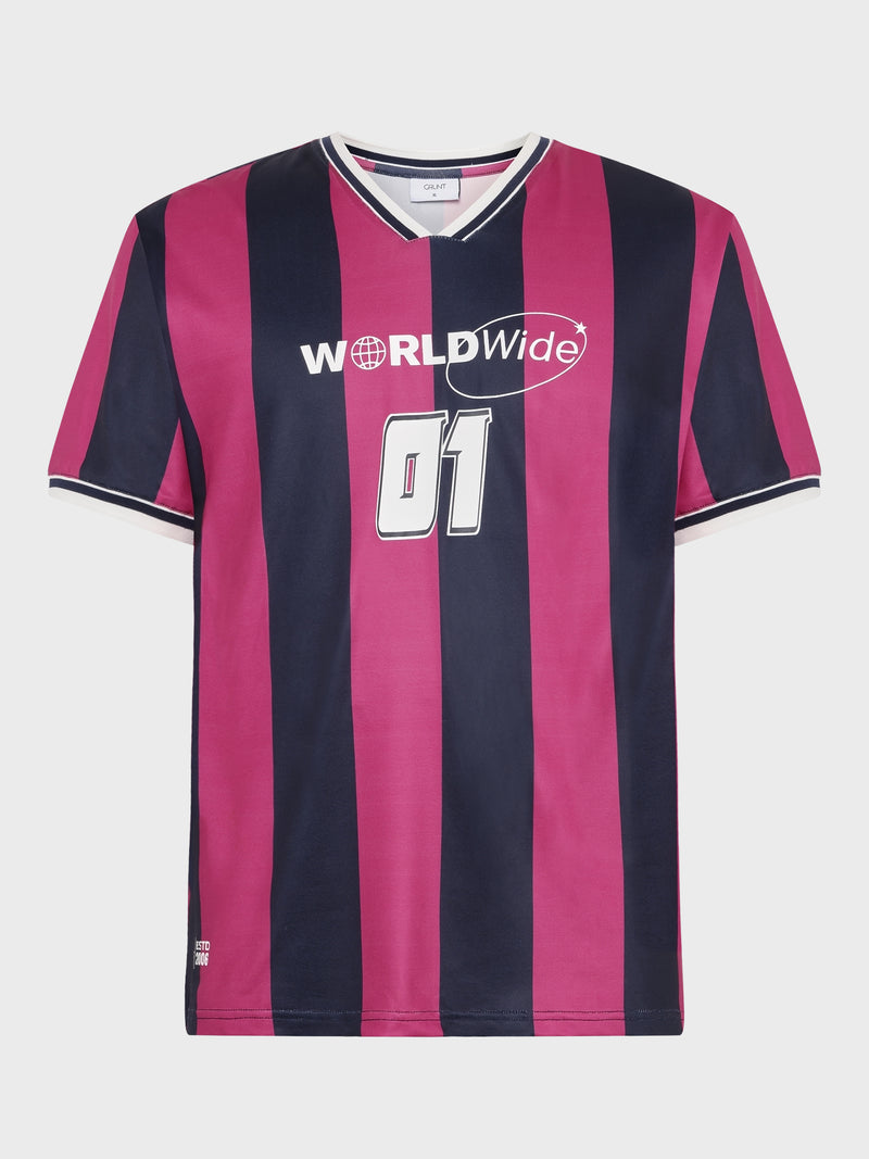 GRUNT GRPilo SS Tee T-Shirts Navy-Pink