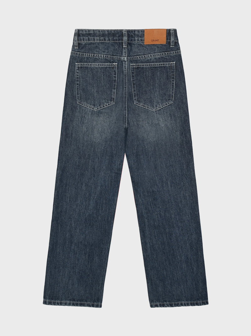 GRUNT GRStreet Loose Straight Dirty W Jeans Blue