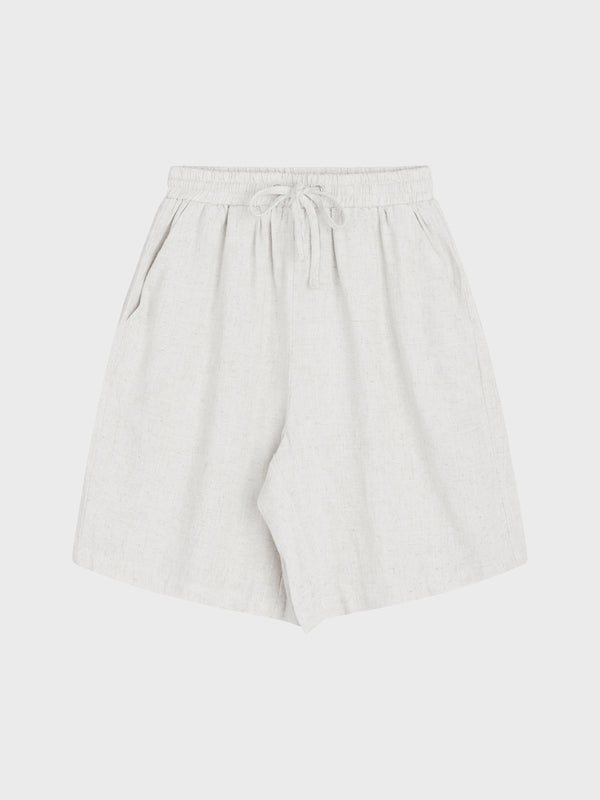 GRUNT GRTanja Linen Shorts Shorts White