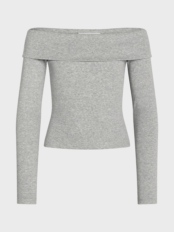 GRUNT GRTavi Top Tops Grey Melange