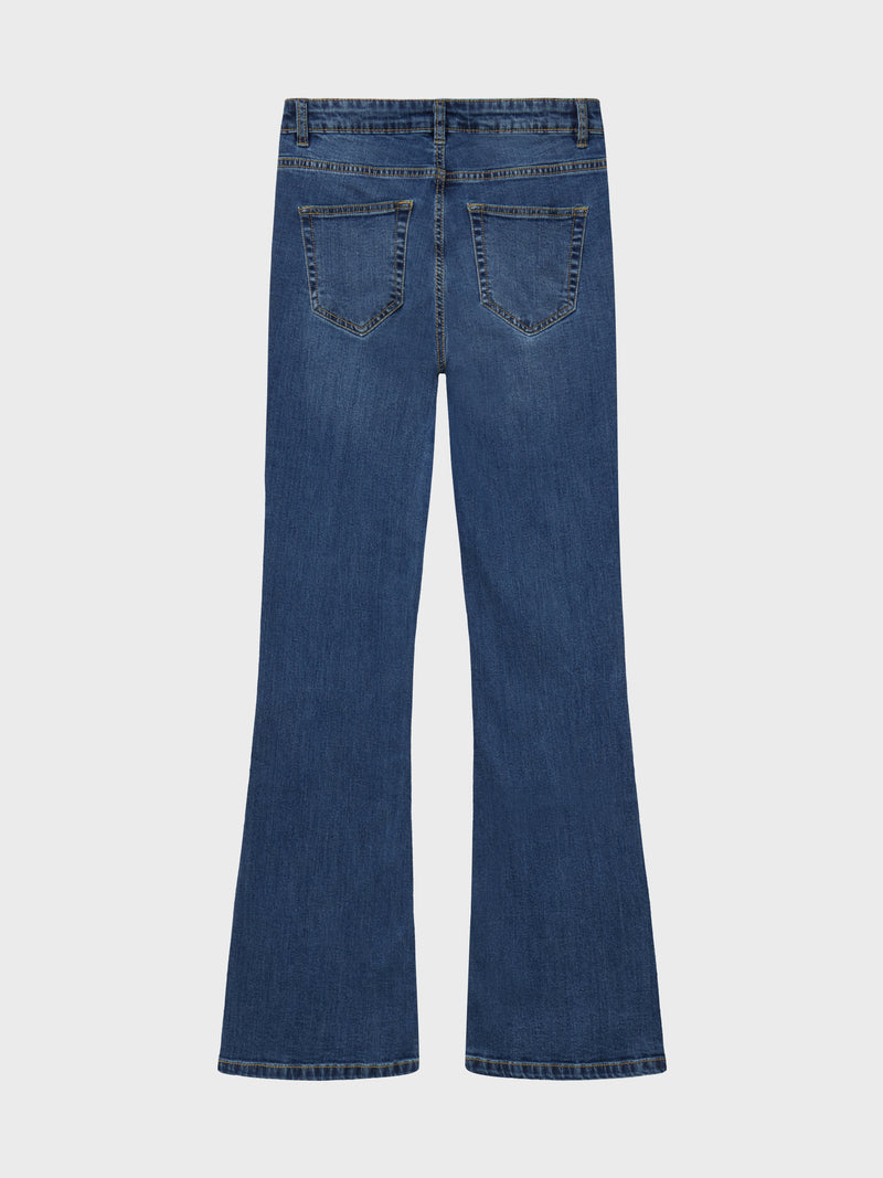 GRUNT GRTexas Low Flare Blue Jeans Blue