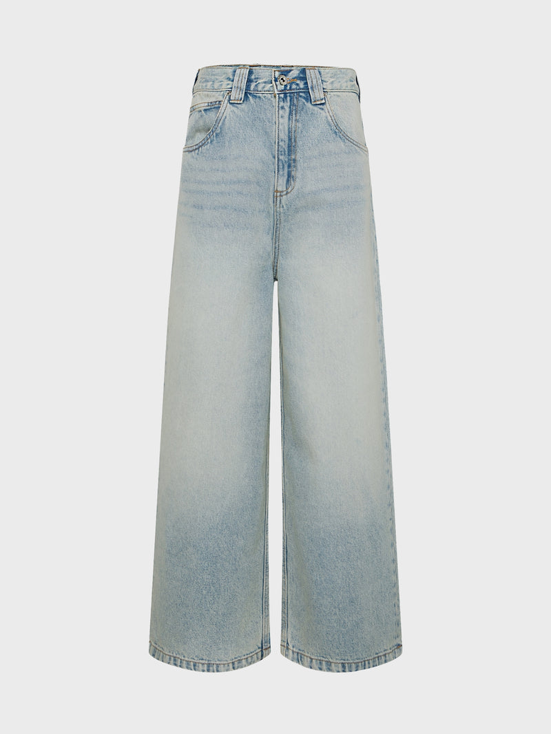 GRUNT GRVorgar Baggy Retro Blue Jeans Retro Blue