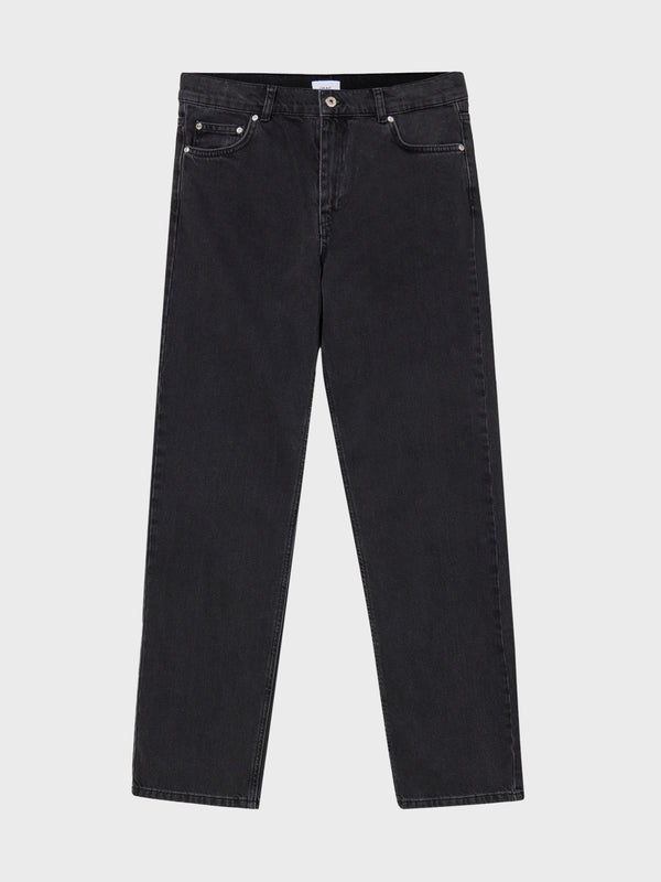 GRUNT Nadia Midrise Straight Black Jeans Black Vintage