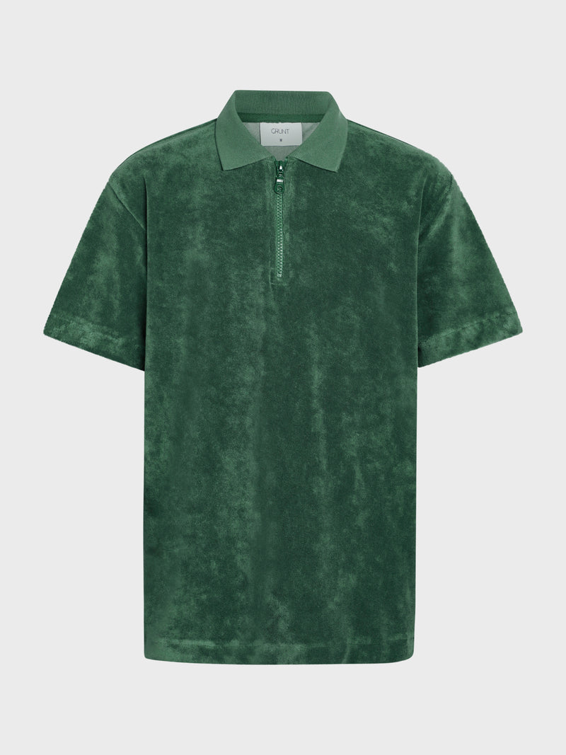 GRUNT GRNinove Terry SS Tee T-Shirts Bottle Green