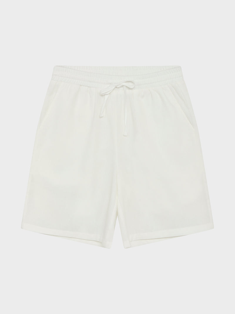 GRUNT GROle Linen shorts Shorts White