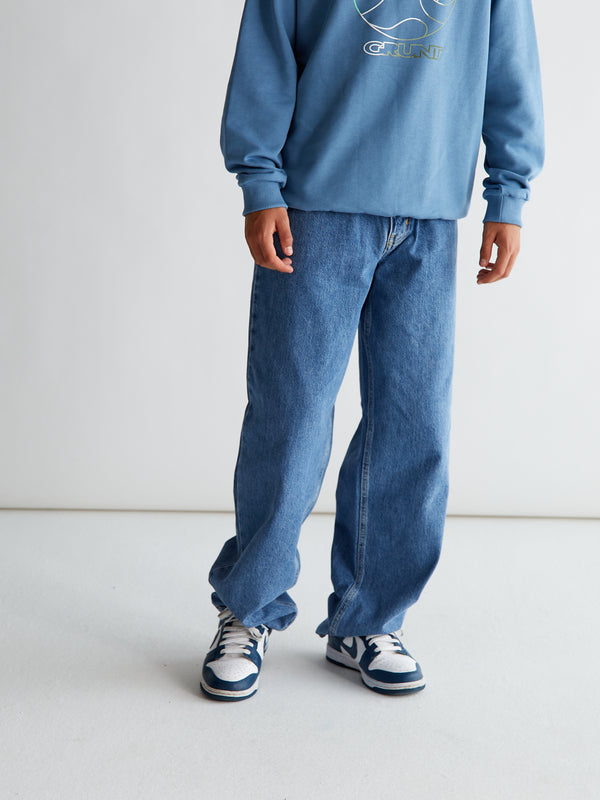 GRUNT GRGiant Mid Blue Jeans Mid Blue